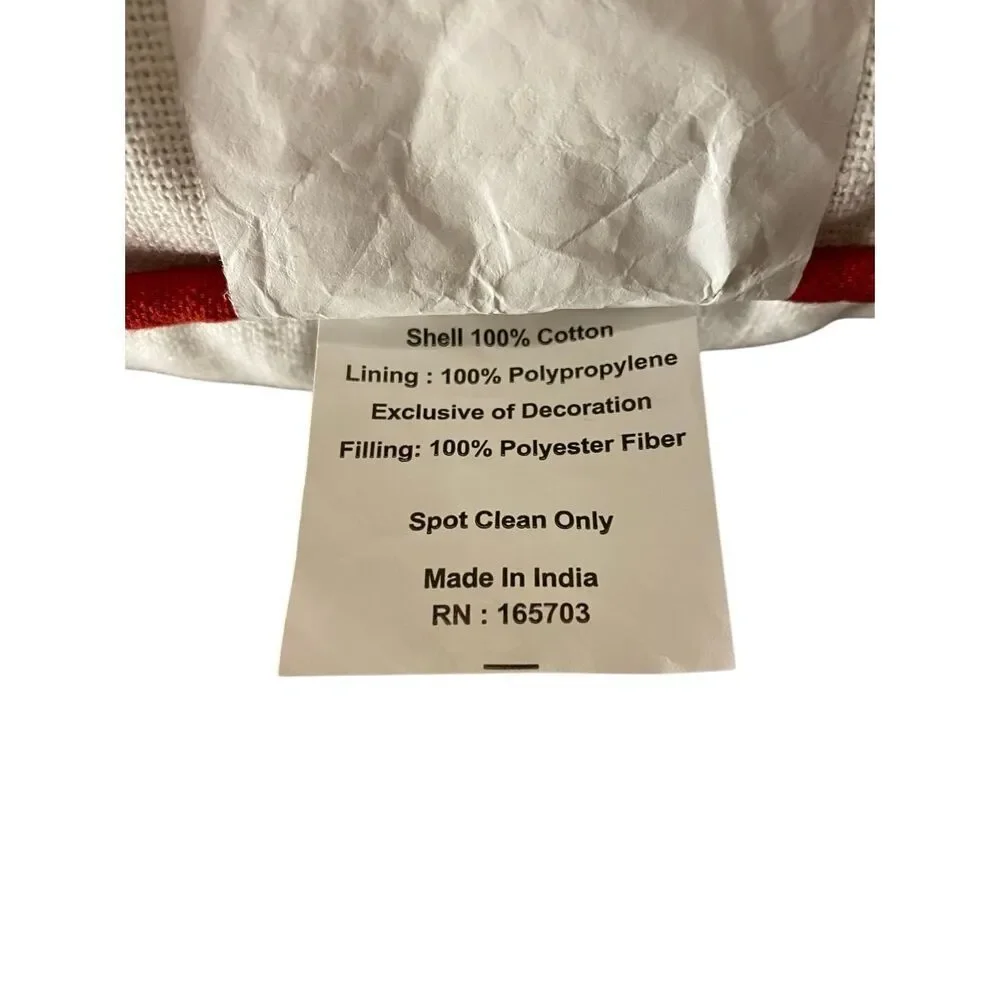 Nwot Santa Claus Christmas Pillow Holiday Decor Red White 18 Inch Xmas Festive